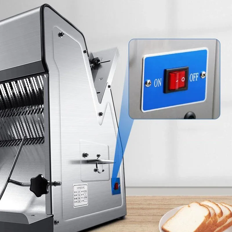 Commercial Bread Slicer Electric - 220V/370W Ticari Çok Fonksiyonlu Ekmek Tost
