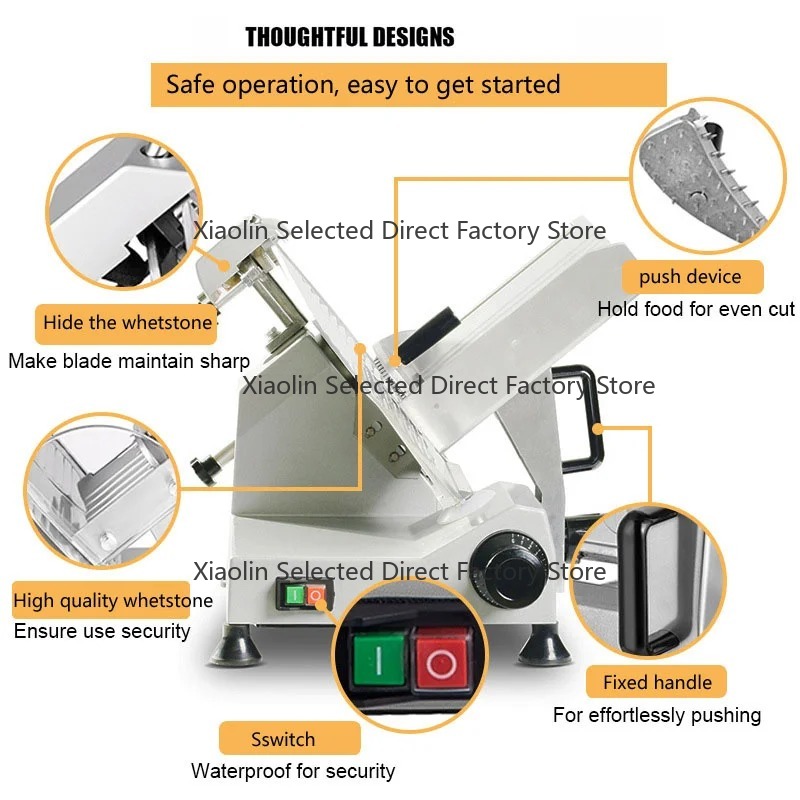Commercial Meat Slicer 10 Inch - Ticari ve Ev Kullanımı için 10