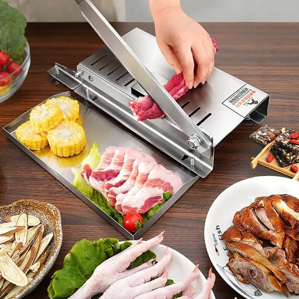 Frozen Meat Slicer Manual - Ticari ev manuel kuzu dilimleme kemik