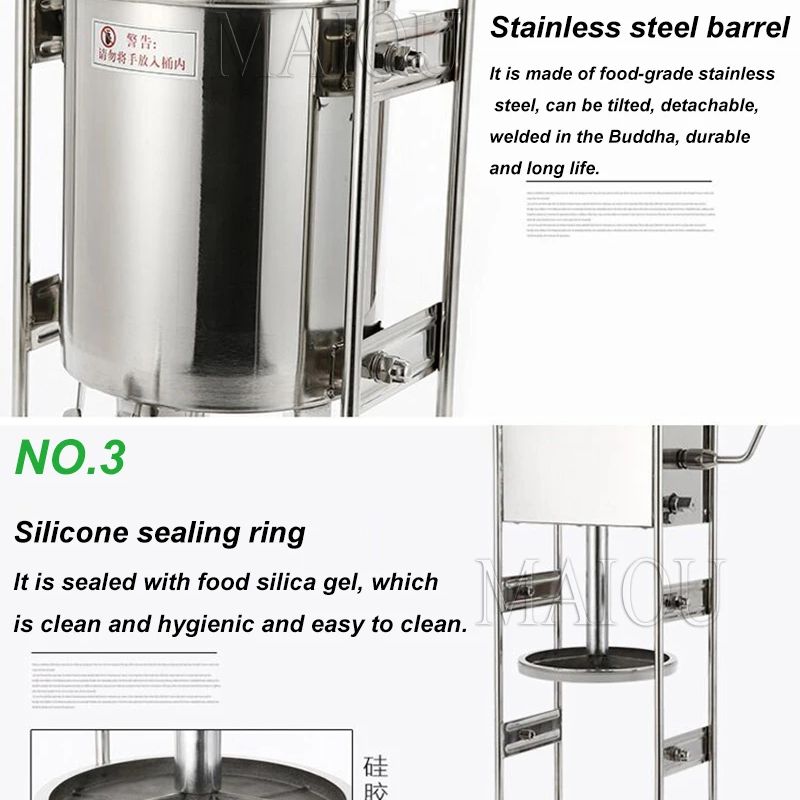Sausage Stuffer Vertical 5L - 3L Dikey Manuel Paslanmaz Çelik Sosis