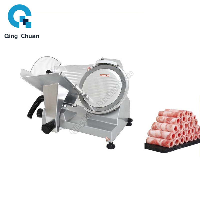 Commercial Meat Slicer 10 Inch - Elektrikli Dondurulmuş Et Dilimleme Yarı Otomatik