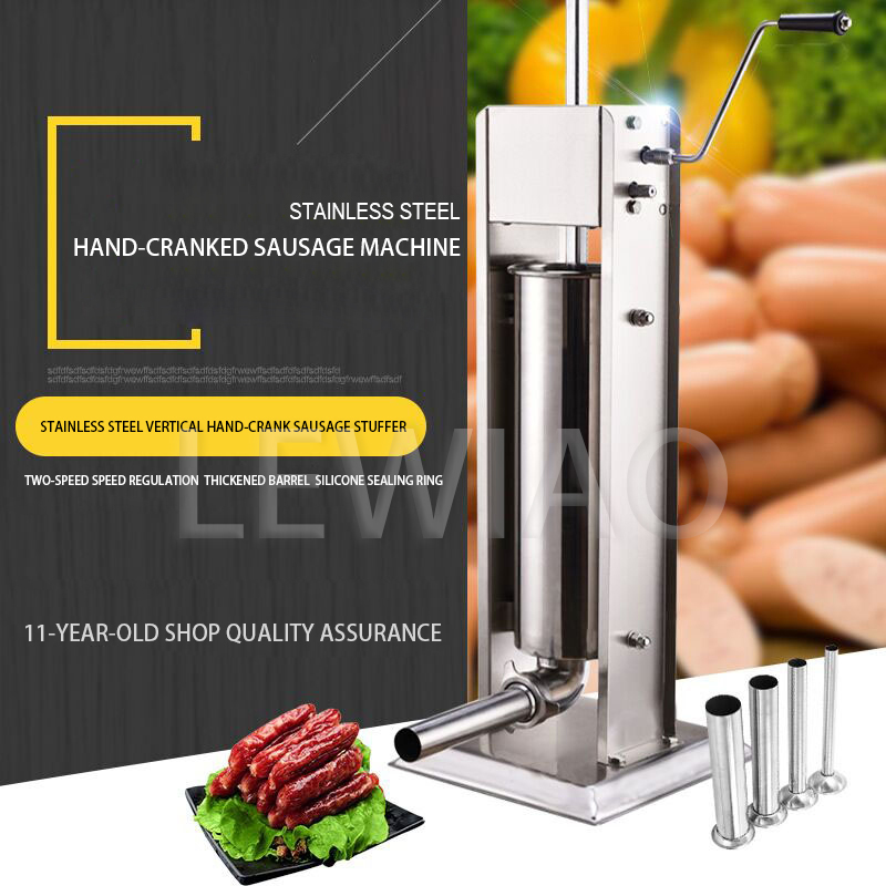 5L Dikey Manuel Paslanmaz Çeli - Sausage Stuffer Vertical 5L incelemesi ve fiyatı