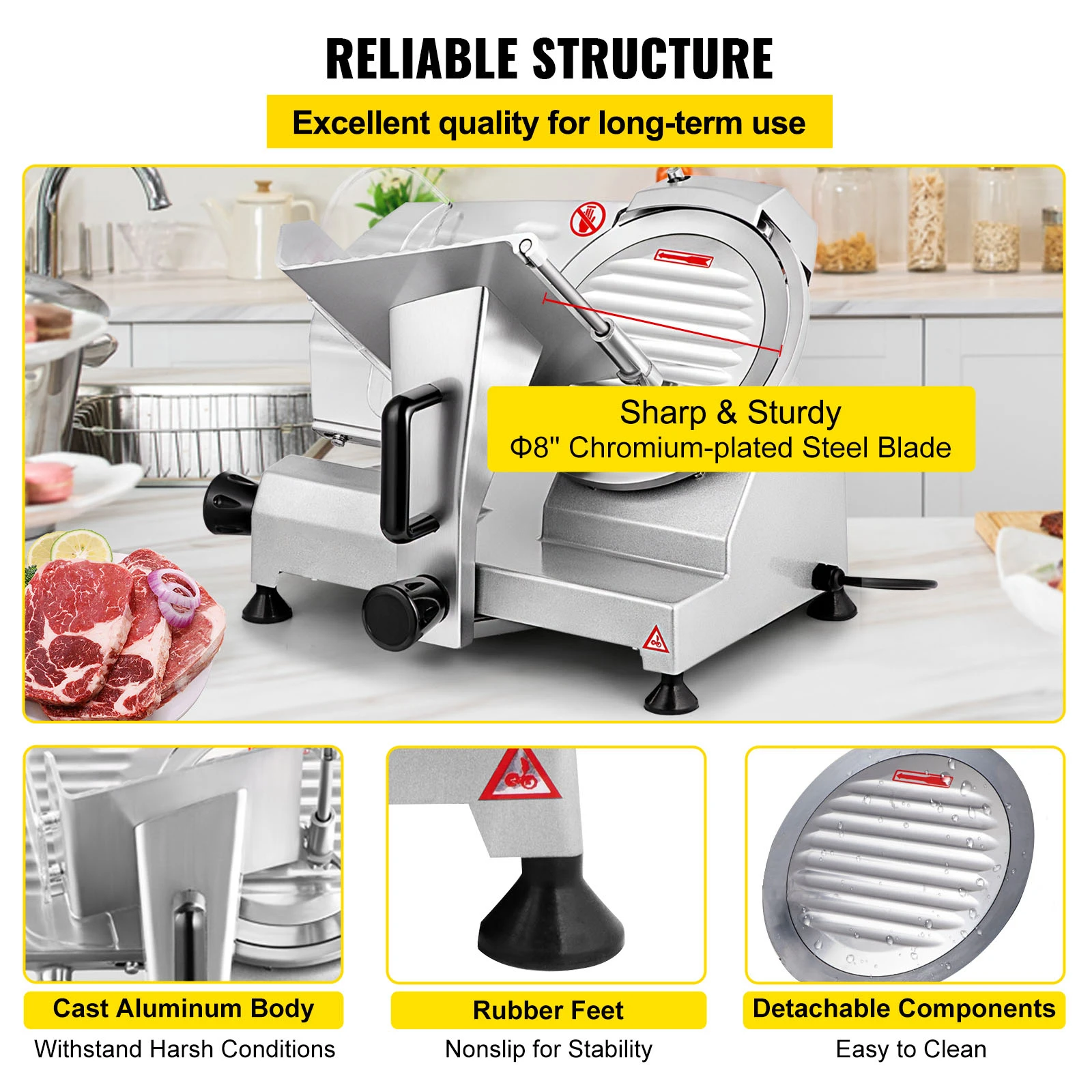 Et Dilimleyici 8/10 inç Karbon - Commercial Meat Slicer 10 Inch incelemesi ve fiyatı