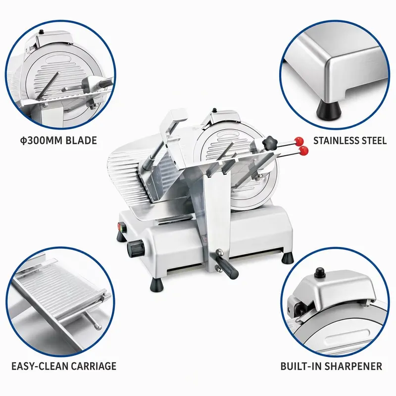 Ticari Tip Elektrikli Et Doğra - Electric Deli Slicer 12 Inch incelemesi ve fiyatı